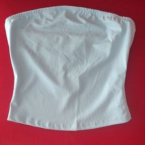 Light Blue Strapless Tube Top